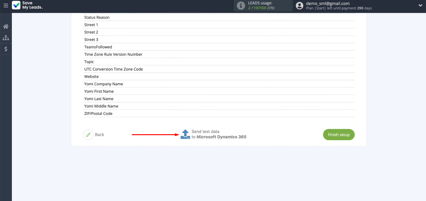Facebook and Microsoft Dynamics 365 integration | Send test lead Facebook and Microsoft Dynamics 365 integration | Send test lead