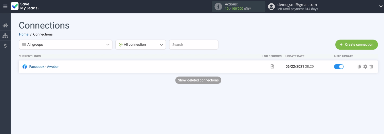 Facebook and Aweber integration | Automatic data update Facebook and Aweber integration | Automatic data update