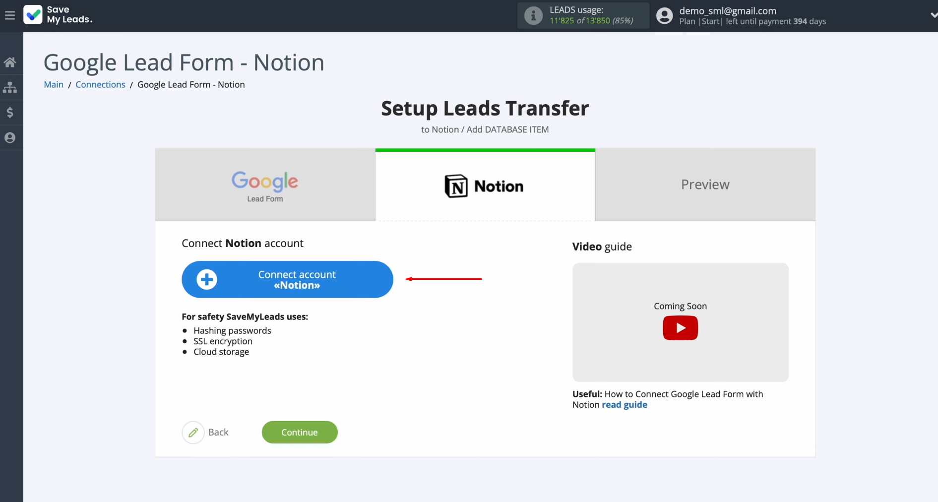 Google Ads Lead Form and Notion integration | Connect your Notion account to SaveMyLeads Google Ads Lead Form and Notion integration | Connect your Notion account to SaveMyLeads