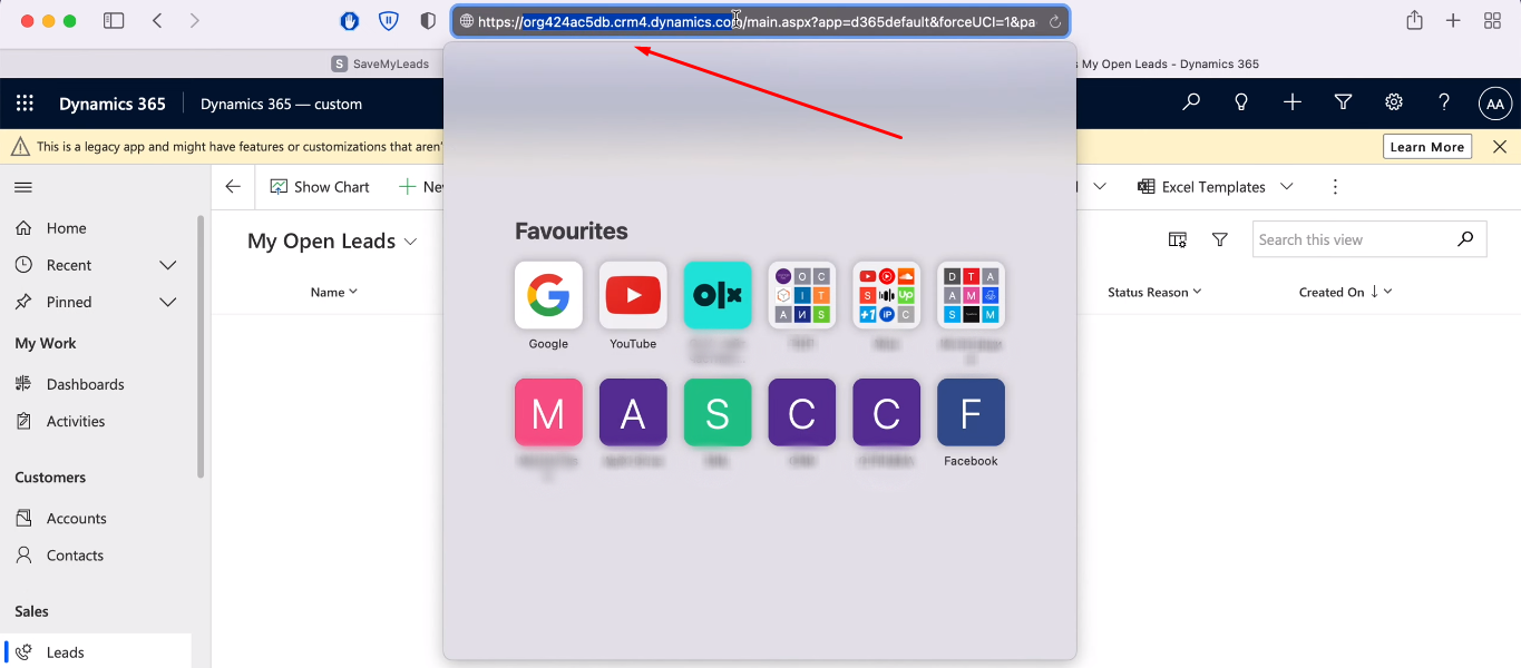 Facebook and Microsoft Dynamics 365 integration | Copy the domain Facebook and Microsoft Dynamics 365 integration | Copy the domain