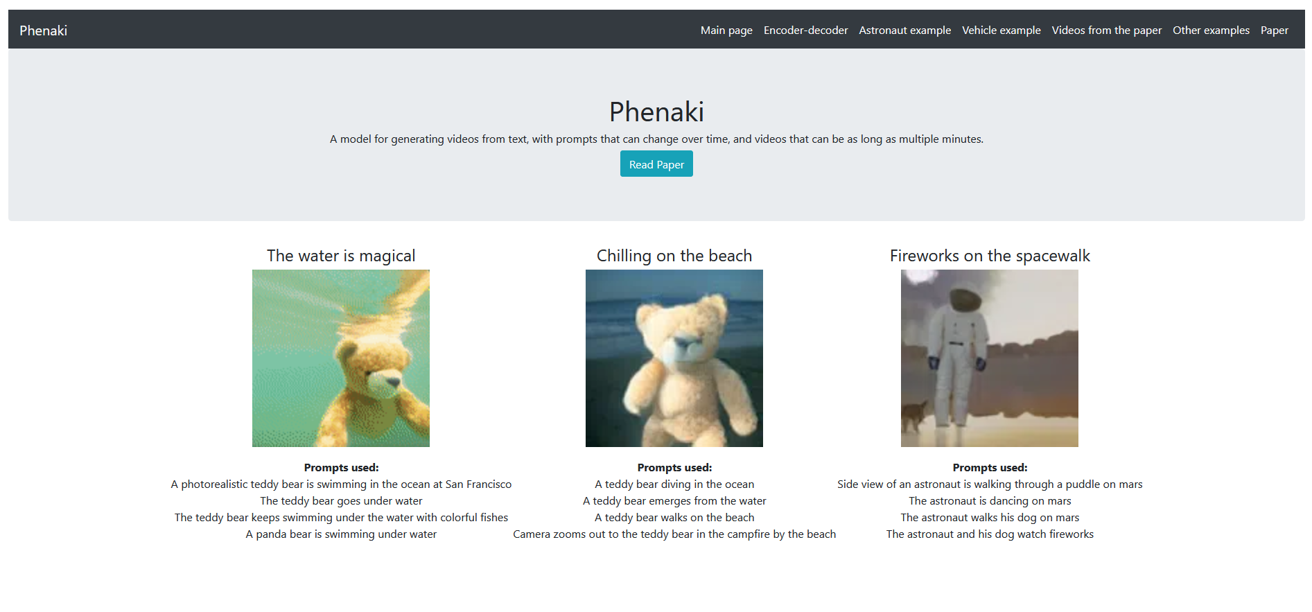 Phenaki Phenaki