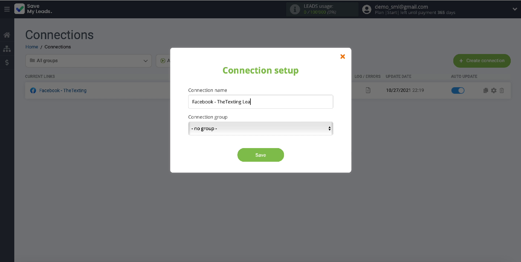 Change connection names Change connection names