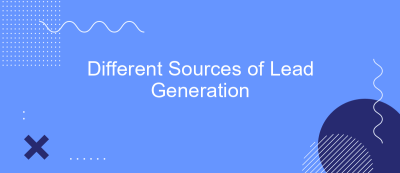 Different Sources of Lead Generation Different Sources of Lead Generation