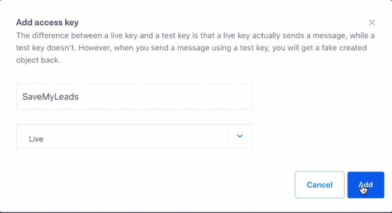 How to get MessageBird Notifications for Every New Facebook Lead | Generate a key