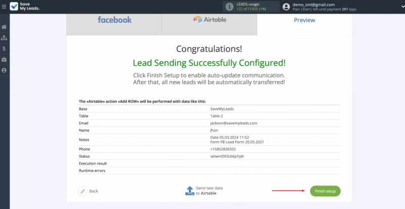 Facebook and Airtable integration | Enable auto-update