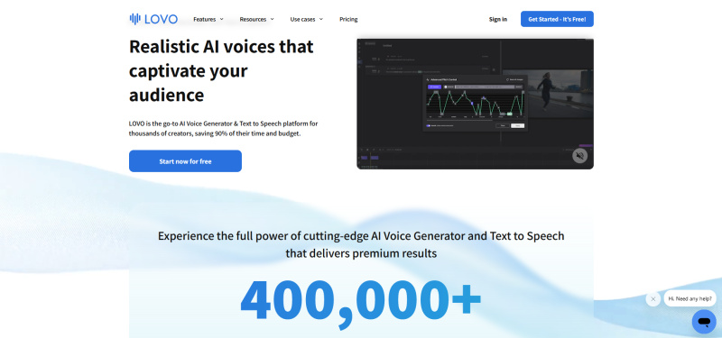 Top AI Audio, Voice, Music Generators | LOVO