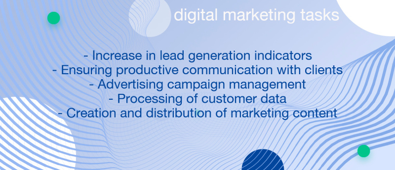 Internet marketing automation | The main tasks of digital marketing