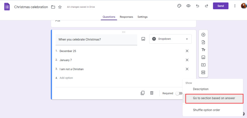 Jotform vs. Google Forms | Conditional logic&nbsp;Google Forms
