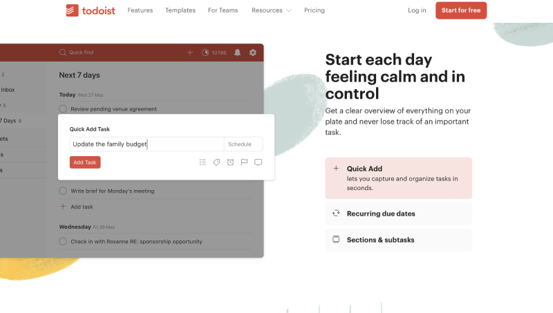 Todoist brand: profile, history, development culture | Todoist web interface