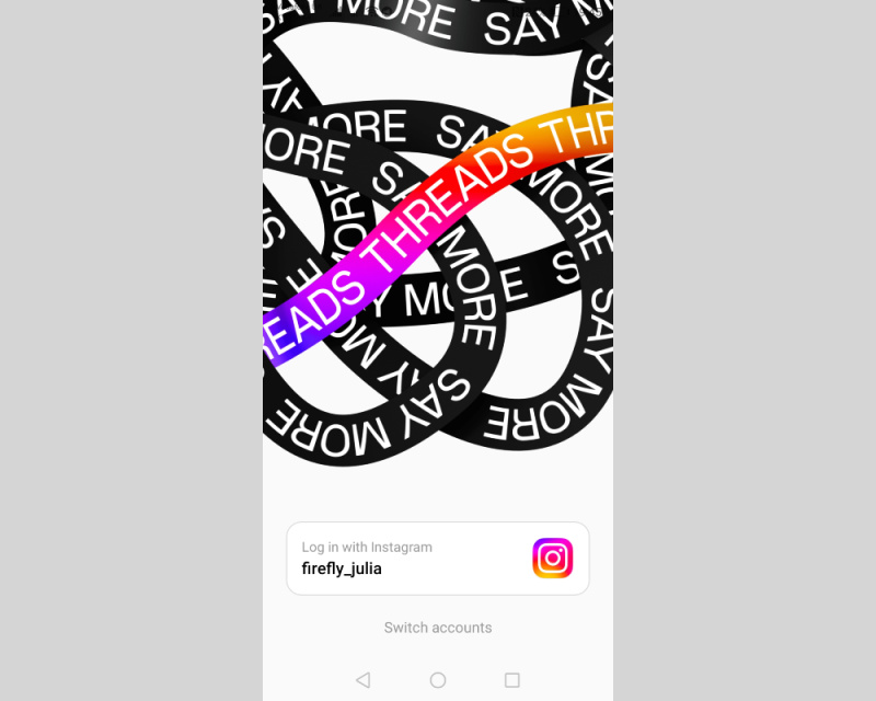 Log in with Instagram