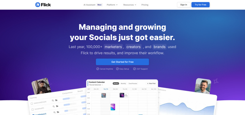 AI Tools for Social Media | Flick