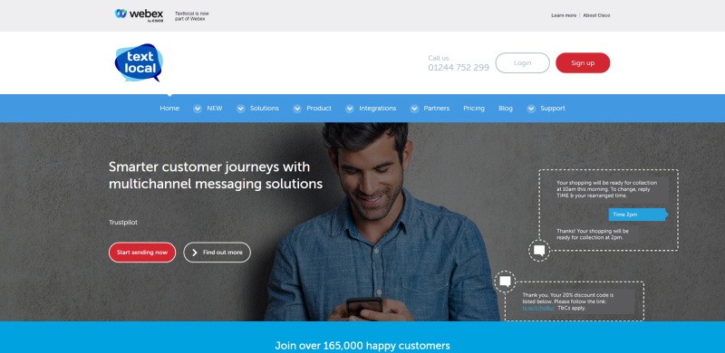 A selection of services for SMS-mailings | textlocal