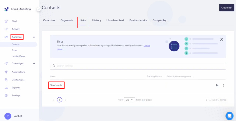Elastic Email and Facebook integration | Go to Elastic Email