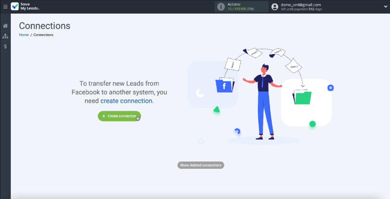 Facebook and Twilio integration | Creating a new connection