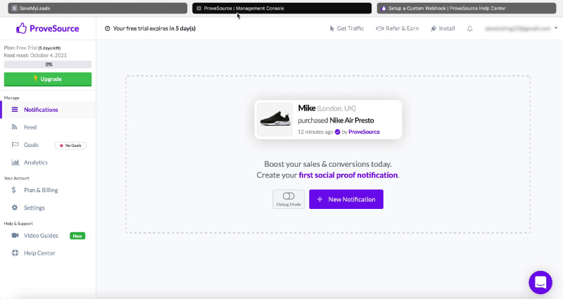 How to Automatically Send Data to ProveSource from Facebook Leads | Personal Area