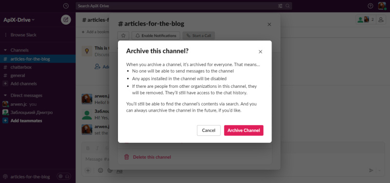 Archive Channel
