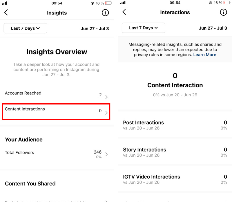 Instagram Shadowban |&nbsp;To check in Statistics