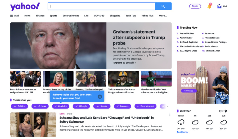 Yahoo official site
