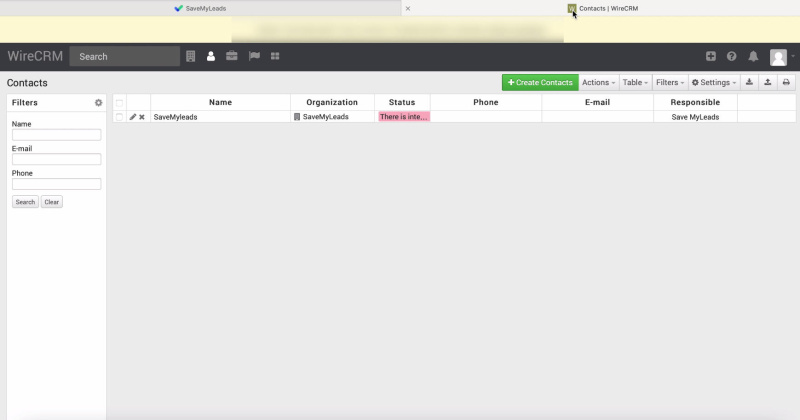 Facebook and WireCRM integration | Window personal account