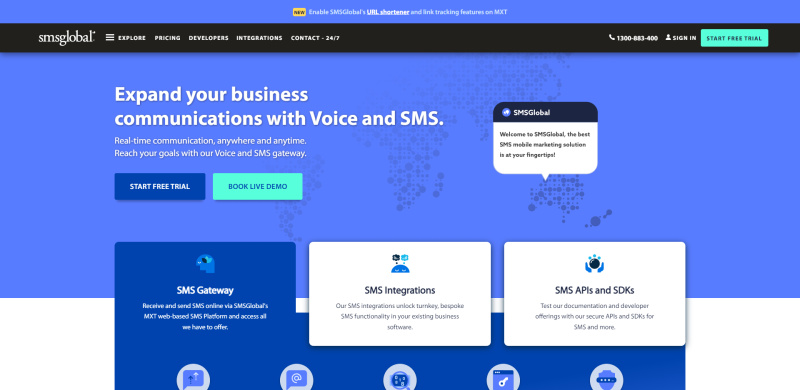 A selection of services for SMS-mailings | SMSGlobal