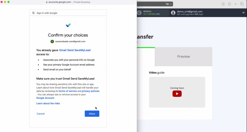 Facebook Lead Ads + Gmail Integration | Give all the necessary access system