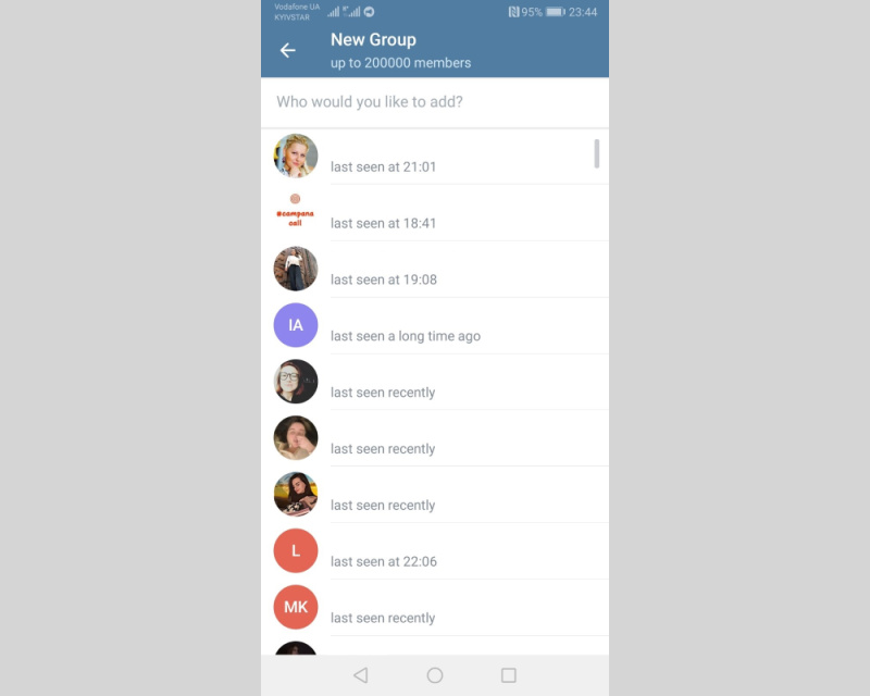 How to create a Telegram group | Add members