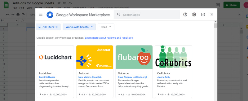 Extensions for Google Sheets | Google Workspace Marketplace