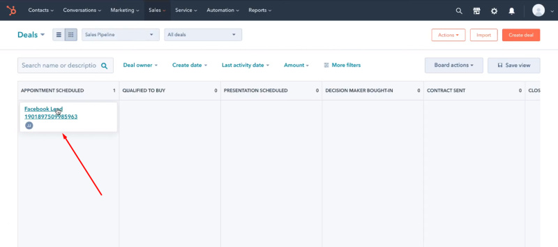Facebook and HubSpot integration | Check for a new entry in HubSpot
