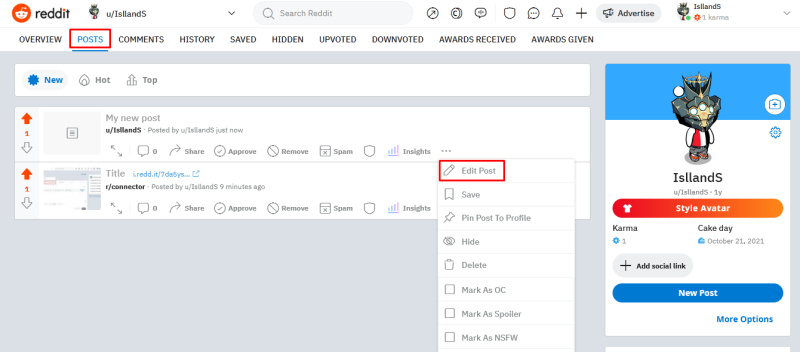 







How to post on Reddit | Edit post<br>