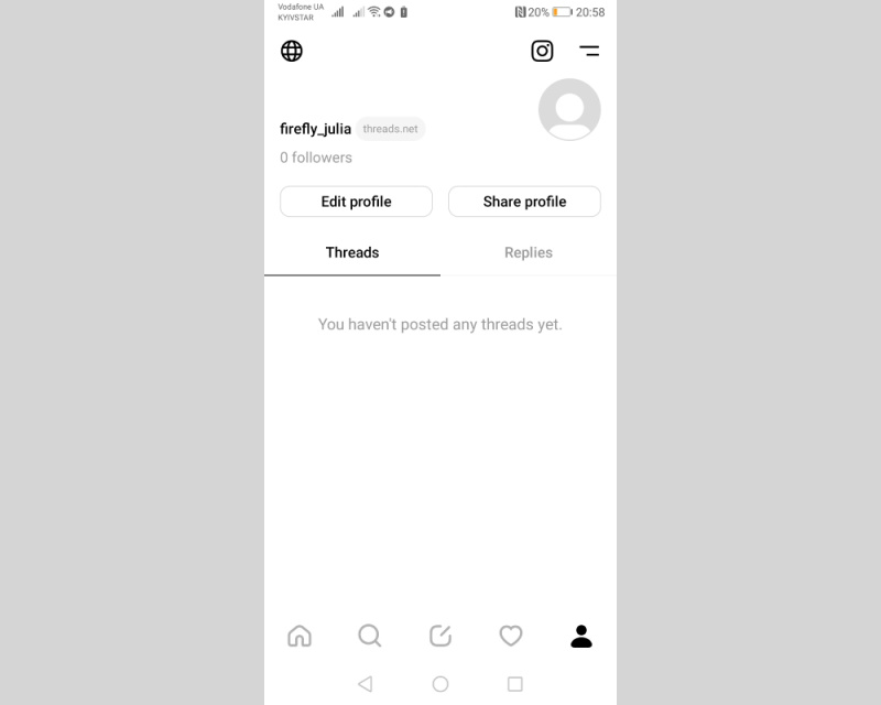 Edit profile
