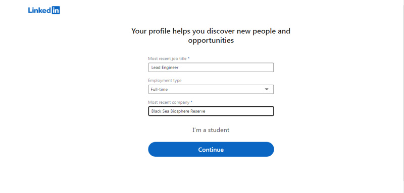 How to Create a Page on LinkedIn | Most recent job title
