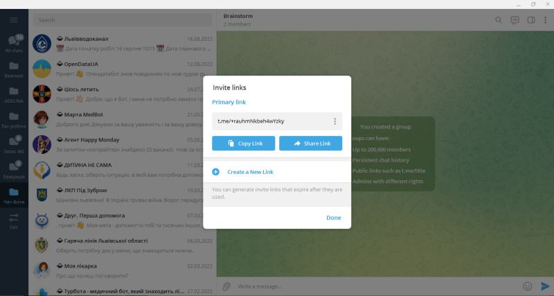 How to create a Telegram group | Copy and Share Link