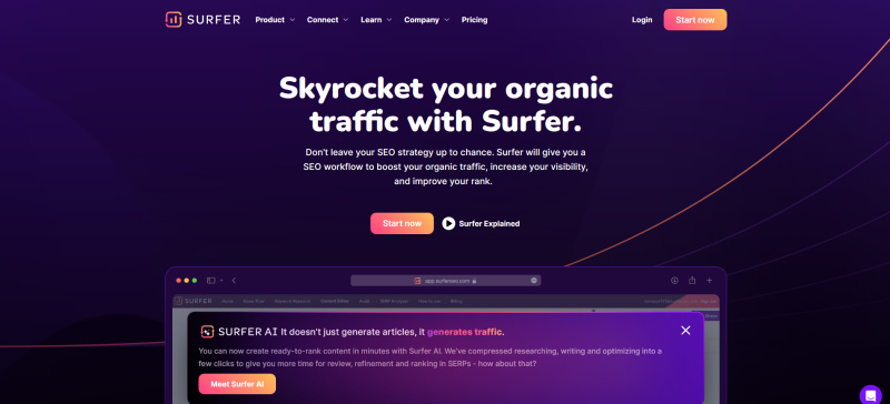 Artificial intelligence in SEO | Surfer SEO