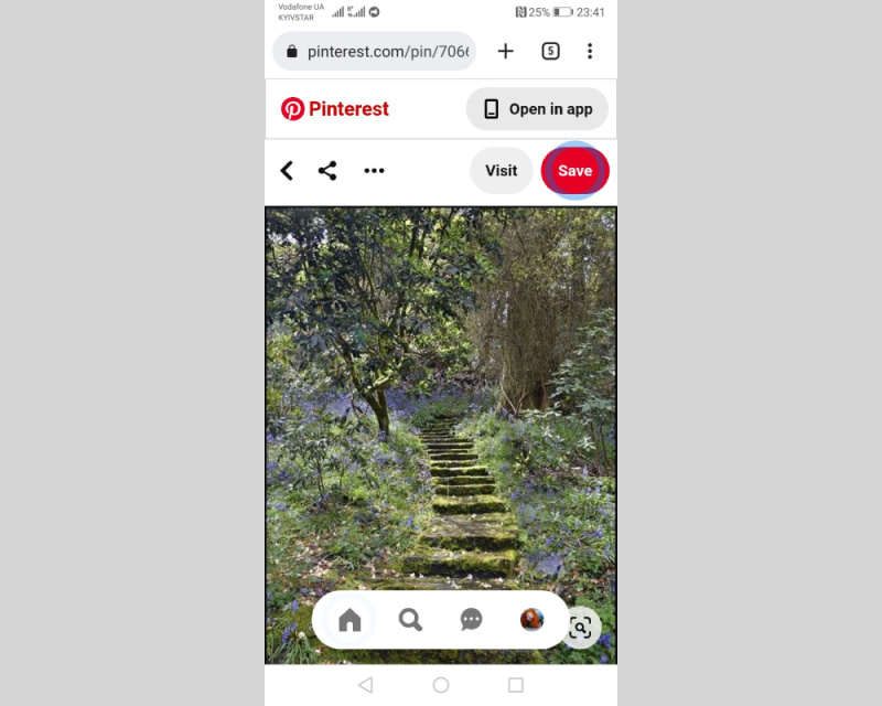 How to Save Pictures from Pinterest | Three dots