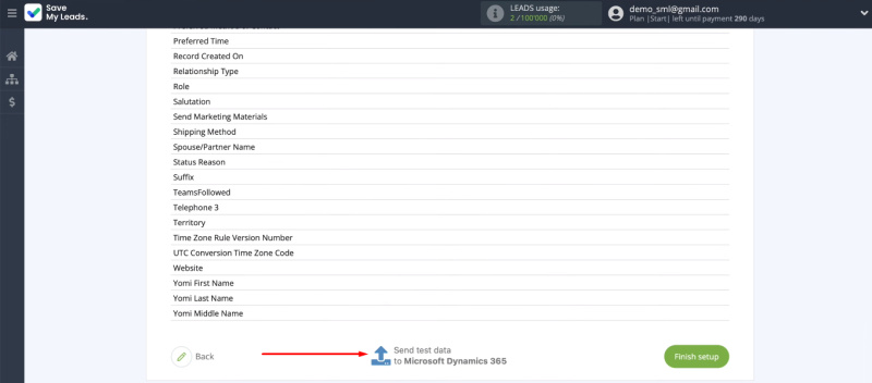 Facebook and Microsoft Dynamics 365 integration | Check the connection