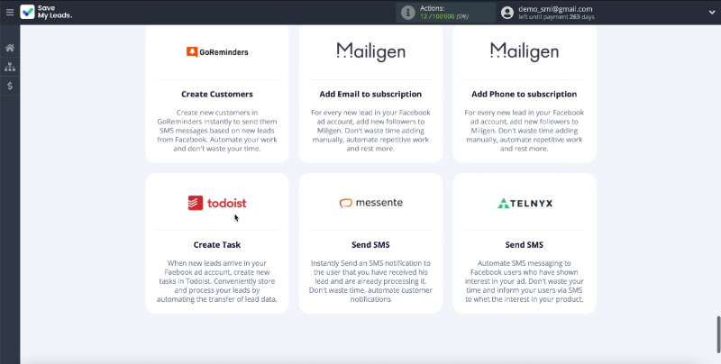 How to Create Todoist Tasks from New Facebook Leads | Choose a template