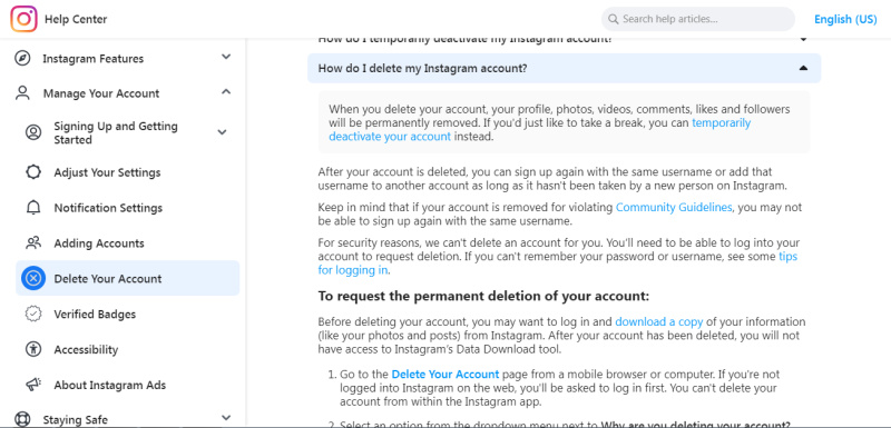 How to delete Instagram account | How do I delete my Instagram account
