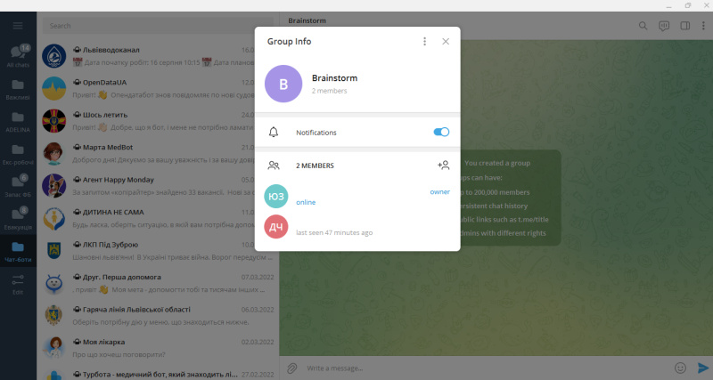 How to create a Telegram group | Add members