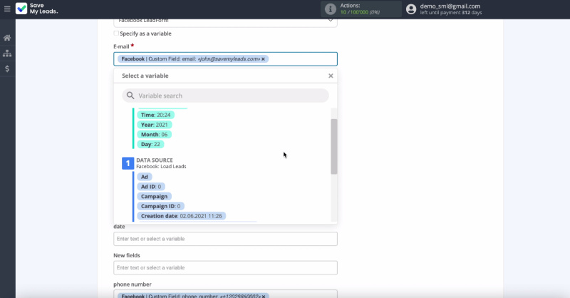 Facebook and Aweber integration | After settings, click Continue