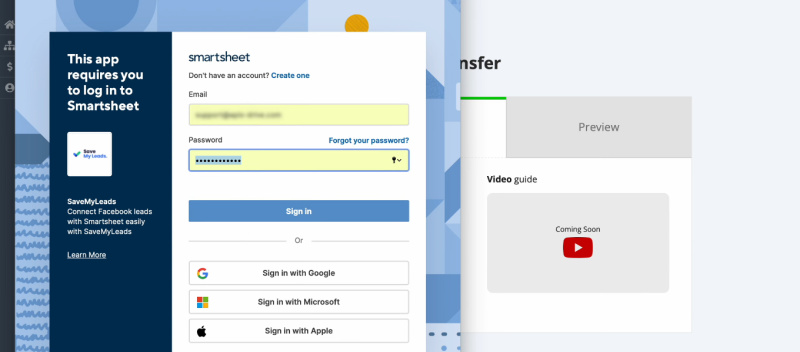 Facebook Lead Ads and Smartsheet integration | Log in to Smartsheet