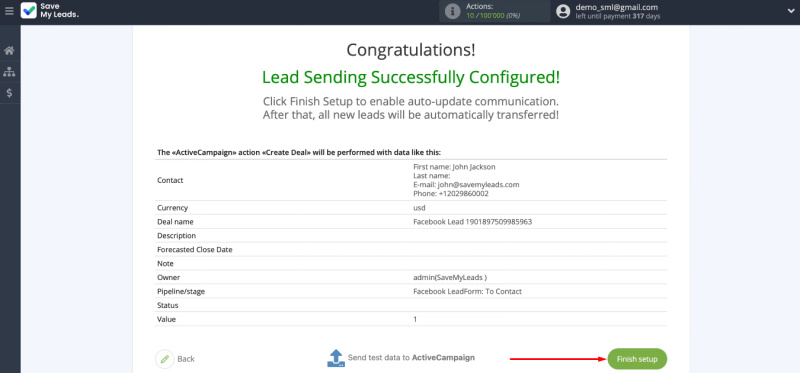 Facebook and ActiveCampaign integration | Enable automatic data transfer