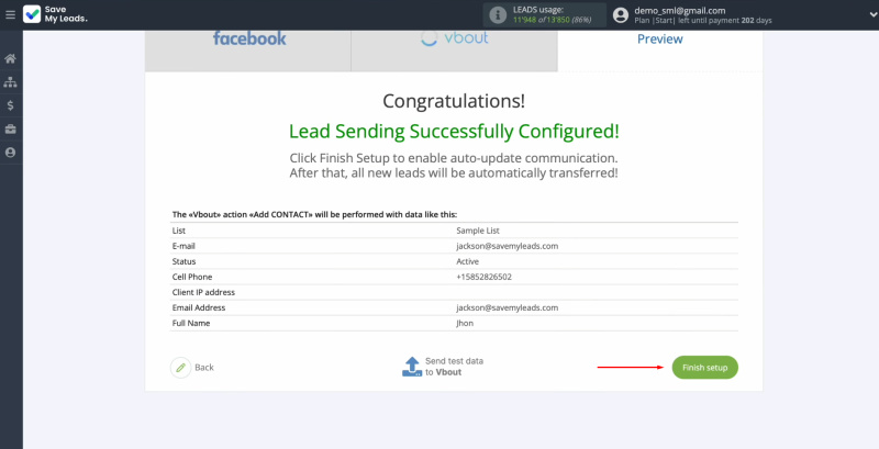 Facebook and Vbout integration | Enable auto-update