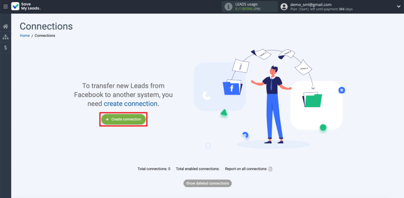 Facebook and eSputnik integration |&nbsp;Creating connection