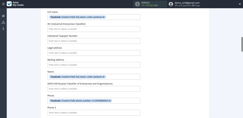 Set up sending leads to WireCRM, part 4&nbsp;