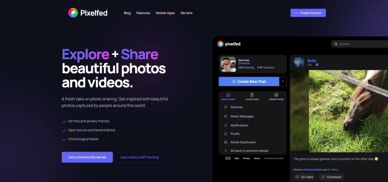 Decentralized Social Networks | PixelFed