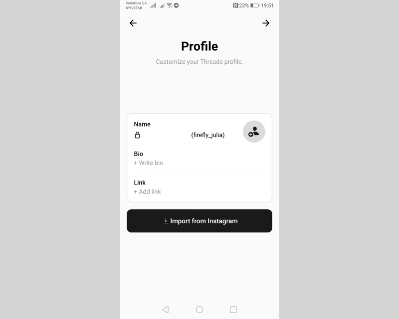 Import from Instagram