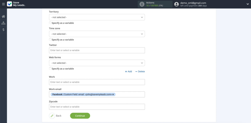 Facebook and Freshworks integration | Setting up data transfer to Freshworks, part 4
