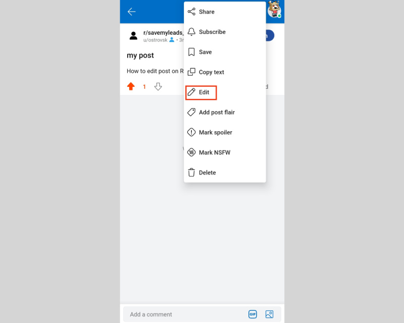 How to post on Reddit | Edit post on mobile<br>