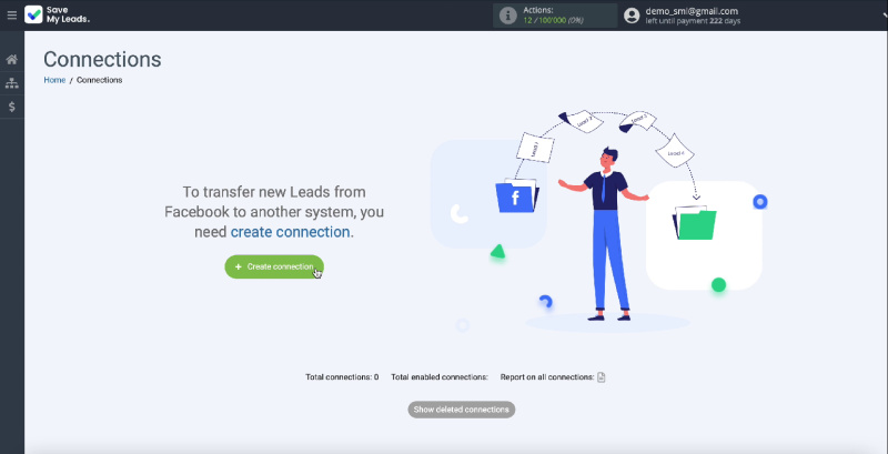 How to Send E-Mail via eSputnik from New Facebook Leads | Create a new connection