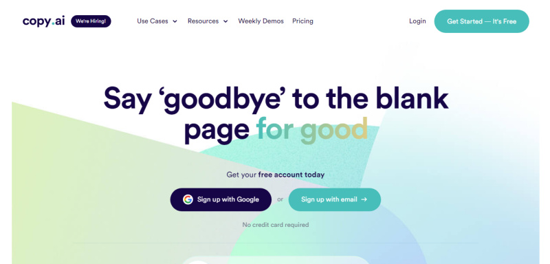 Top 5 SaaS Startups 2022 | Copy.ai